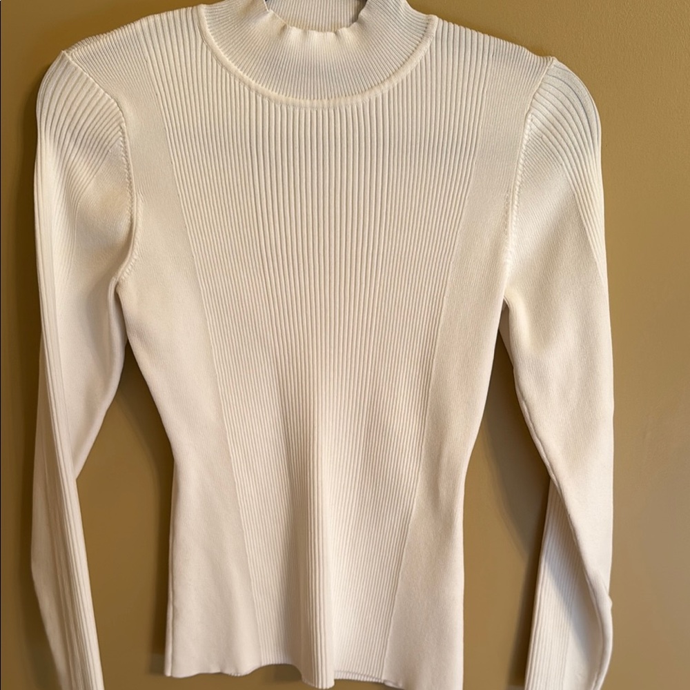 Karen Millen Ribbed Long Sleeve Top